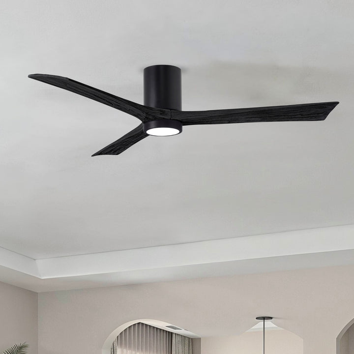 Matthews Fan Company Irene-3HLK 60" Flush Mounted Ceiling Fan with LED Light Kit