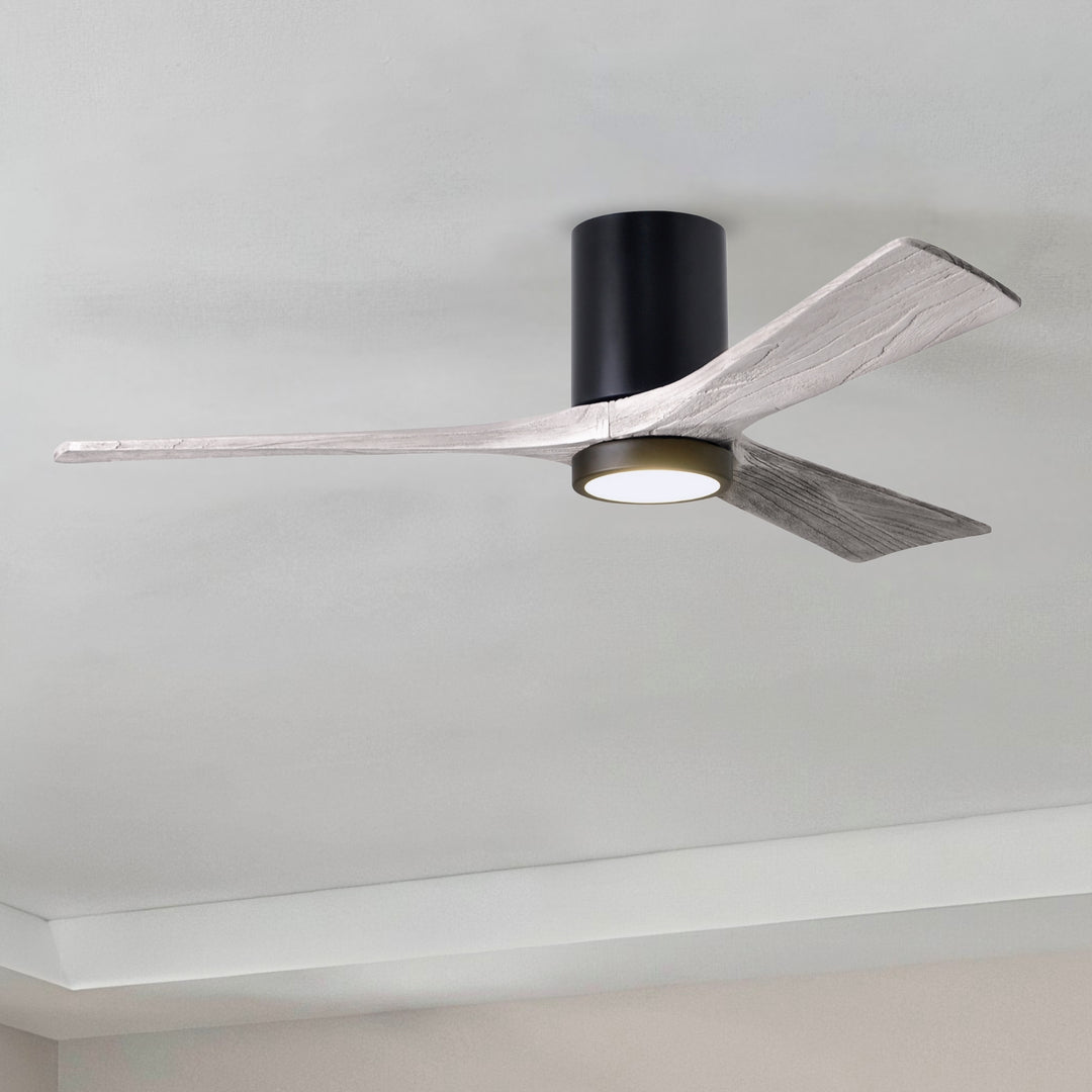 Matthews Fan Company Irene-3HLK 52" Flush Mounted Ceiling Fan with LED Light Kit