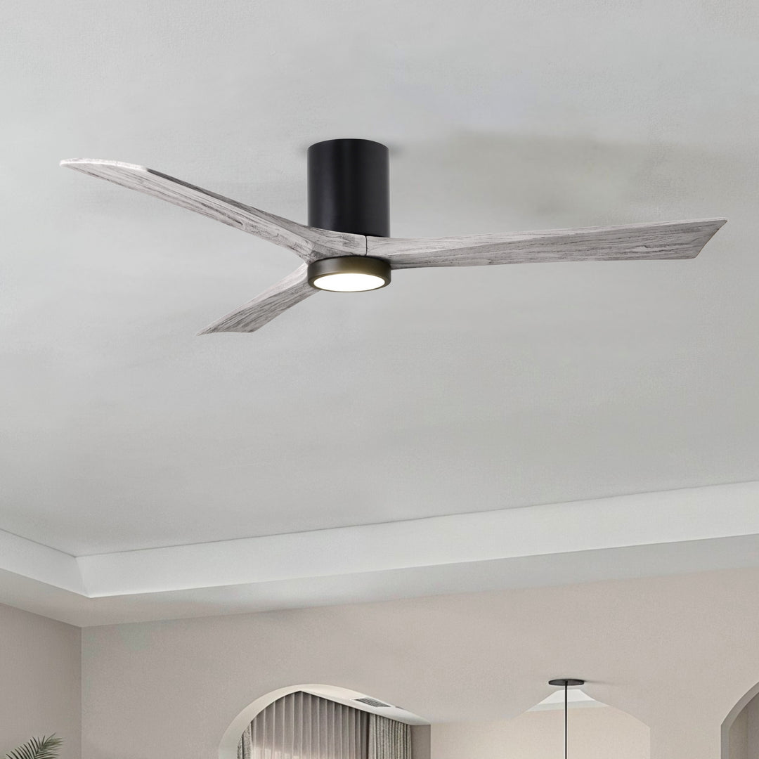 Matthews Fan Company Irene-3HLK 60" Flush Mounted Ceiling Fan with LED Light Kit