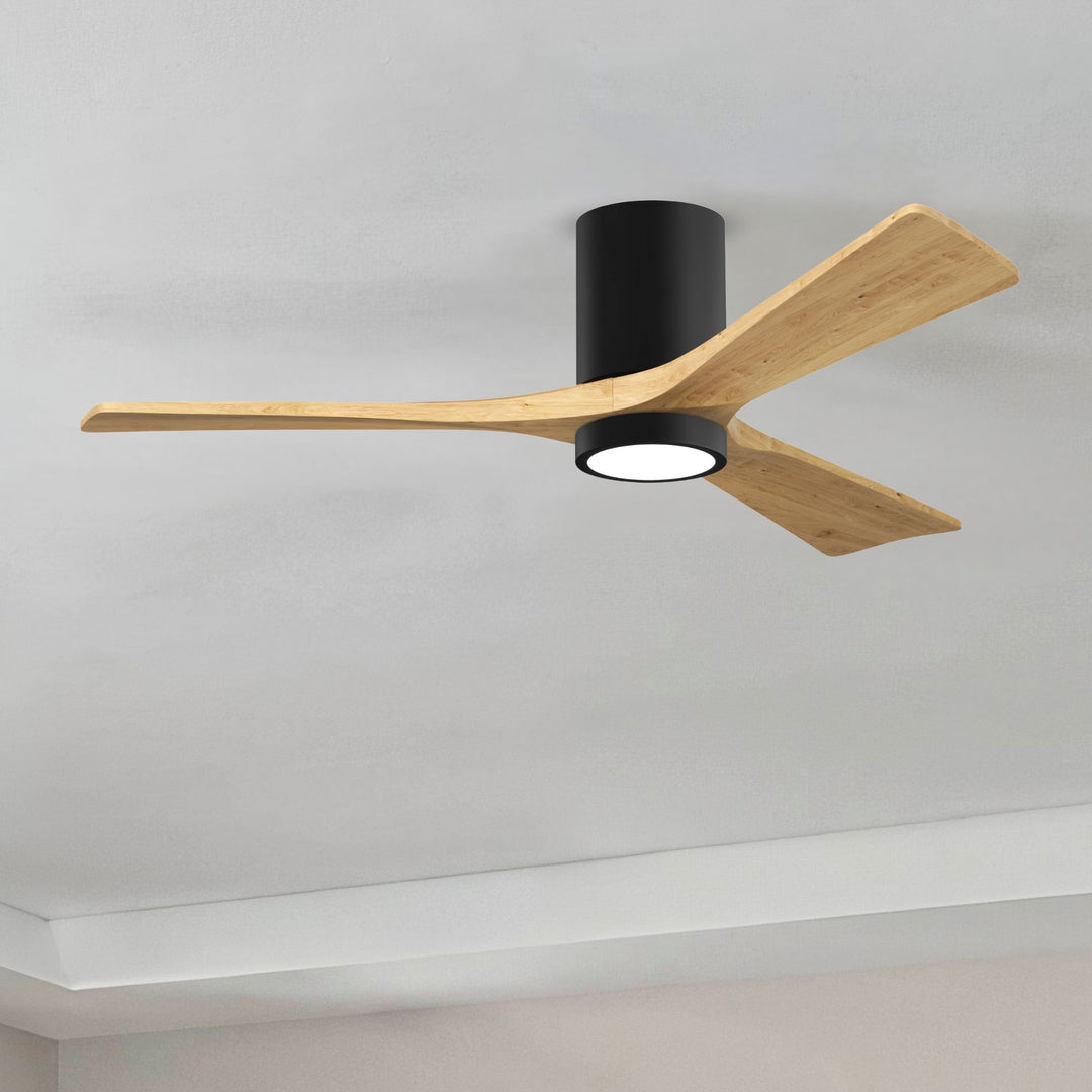 Matthews Fan Company Irene-3HLK 52" Flush Mounted Ceiling Fan with LED Light Kit