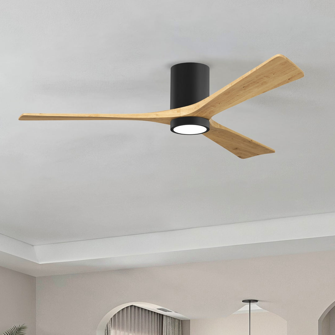 Matthews Fan Company Irene-3HLK 60" Flush Mounted Ceiling Fan with LED Light Kit