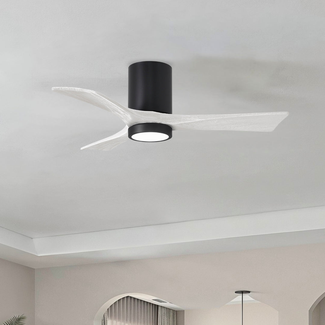 Matthews Fan Company Irene-3HLK 42" Flush Mounted Ceiling Fan with LED Light Kit