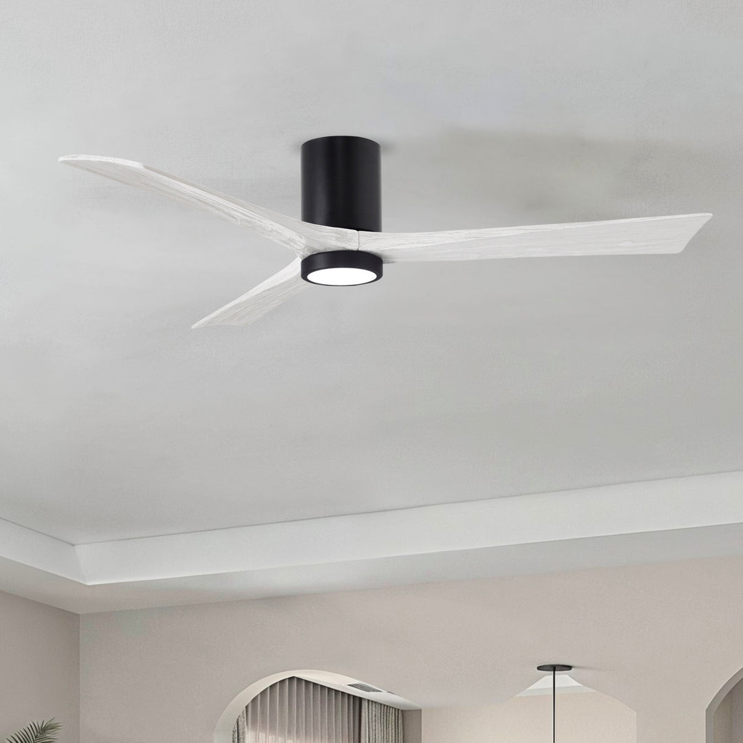 Matthews Fan Company Irene-3HLK 60" Flush Mounted Ceiling Fan with LED Light Kit