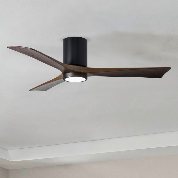 Matthews Fan Company Irene-3HLK 52" Flush Mounted Ceiling Fan with LED Light Kit