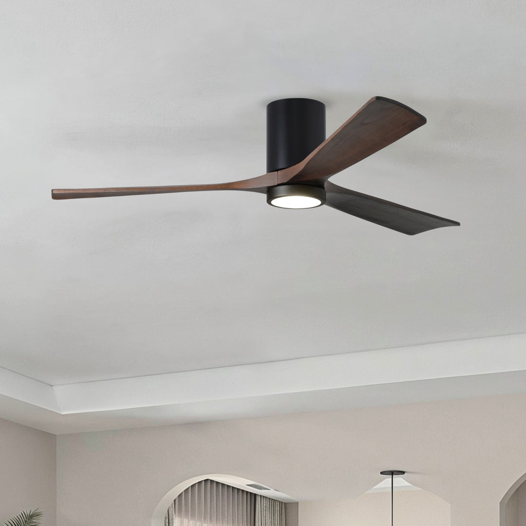 Matthews Fan Company Irene-3HLK 60" Flush Mounted Ceiling Fan with LED Light Kit