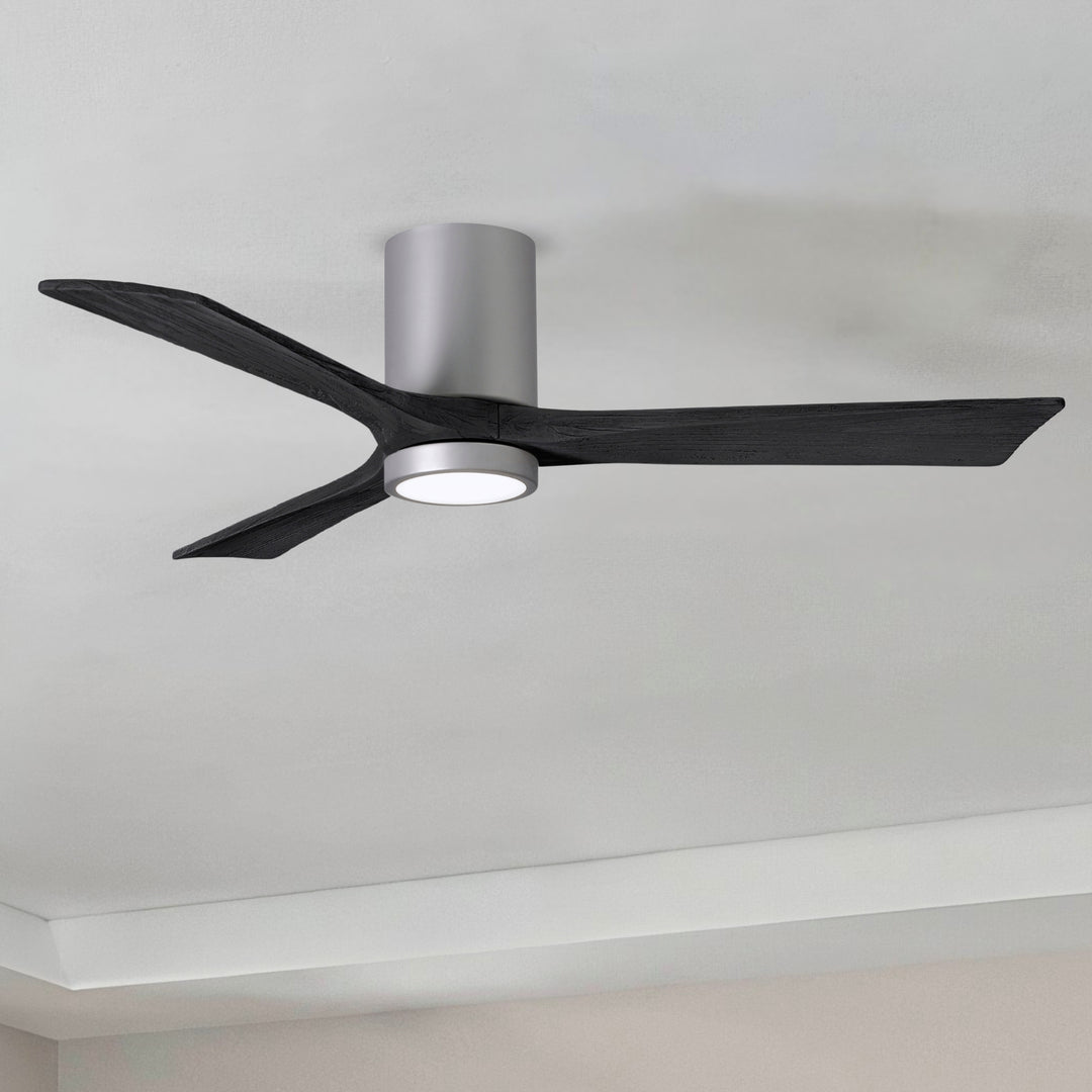 Matthews Fan Company Irene-3HLK 52" Flush Mounted Ceiling Fan with LED Light Kit