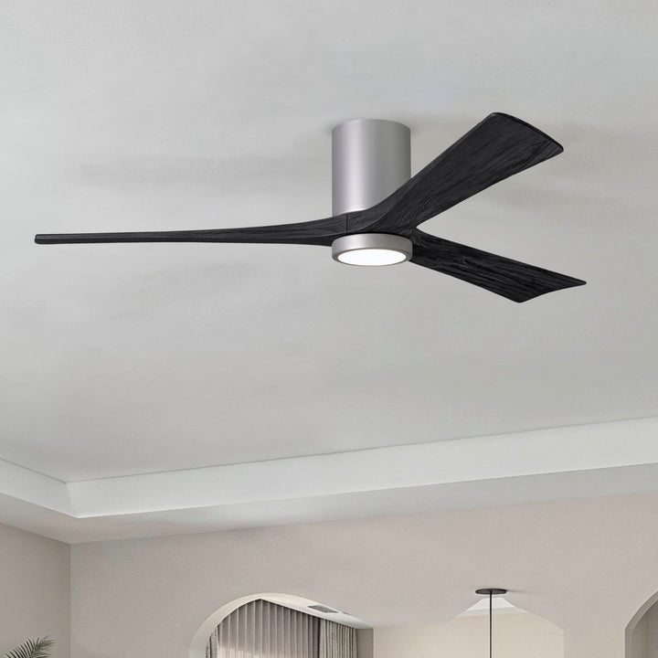 Matthews Fan Company Irene-3HLK 60" Flush Mounted Ceiling Fan with LED Light Kit