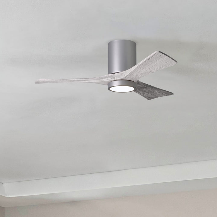 Matthews Fan Company Irene-3HLK 42" Flush Mounted Ceiling Fan with LED Light Kit