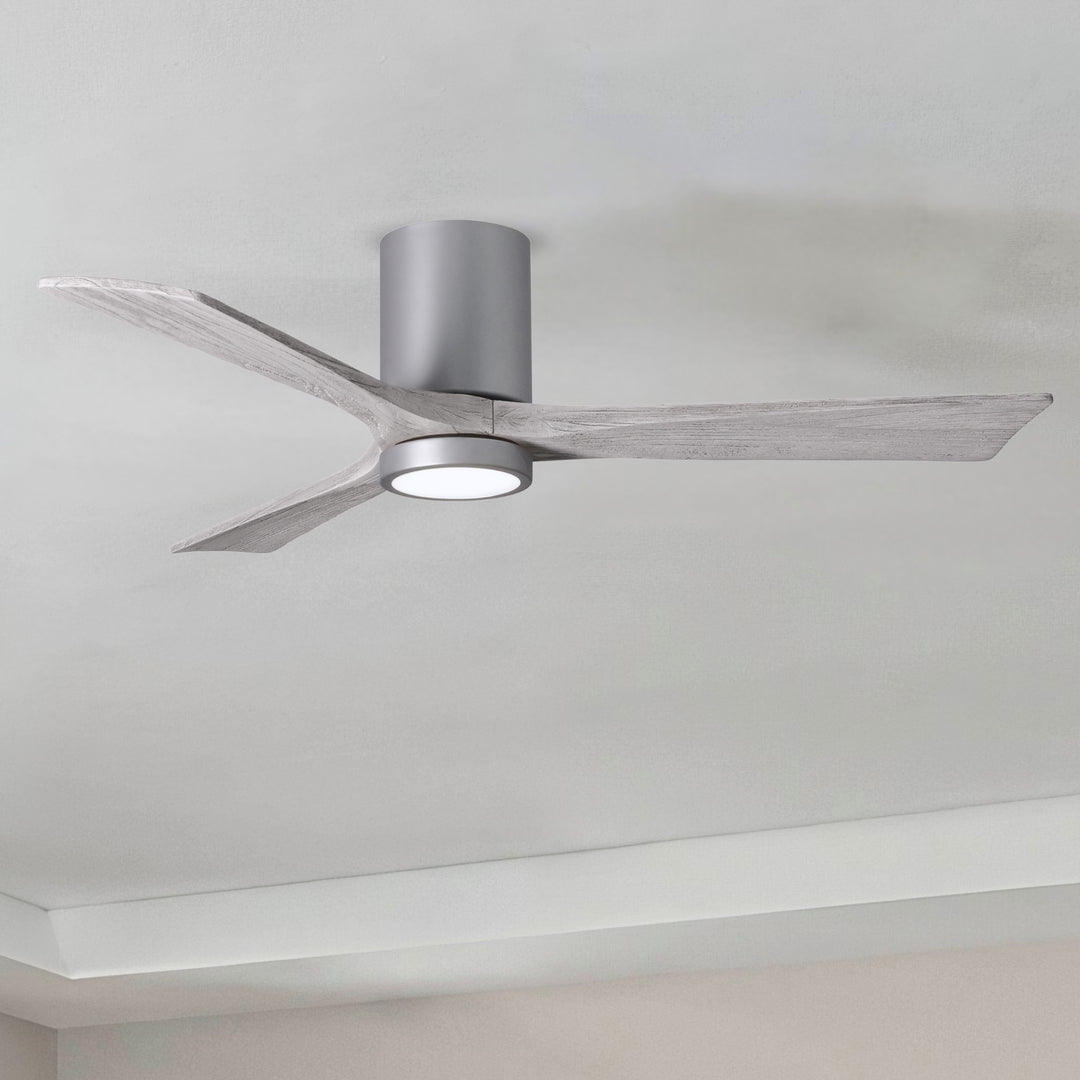 Matthews Fan Company Irene-3HLK 52" Flush Mounted Ceiling Fan with LED Light Kit