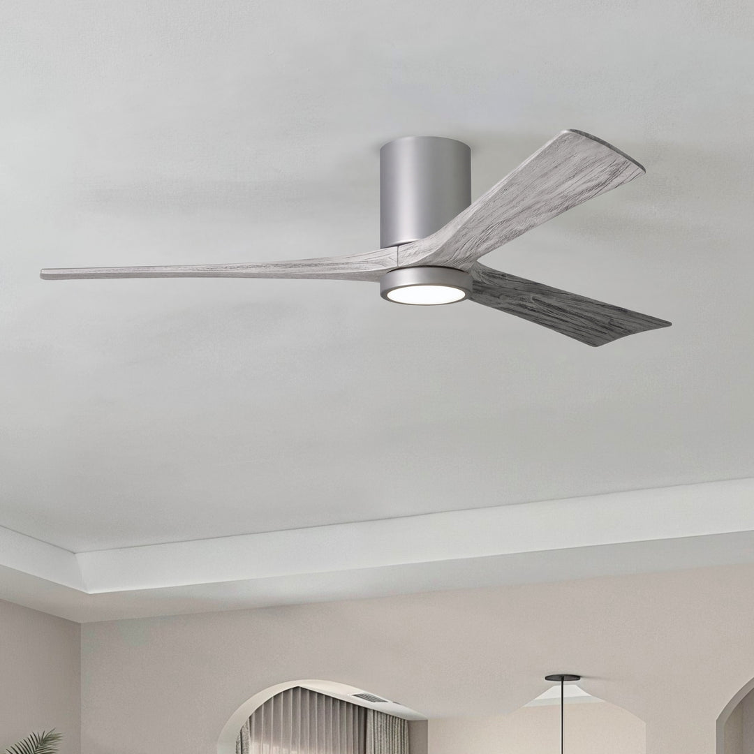 Matthews Fan Company Irene-3HLK 60" Flush Mounted Ceiling Fan with LED Light Kit