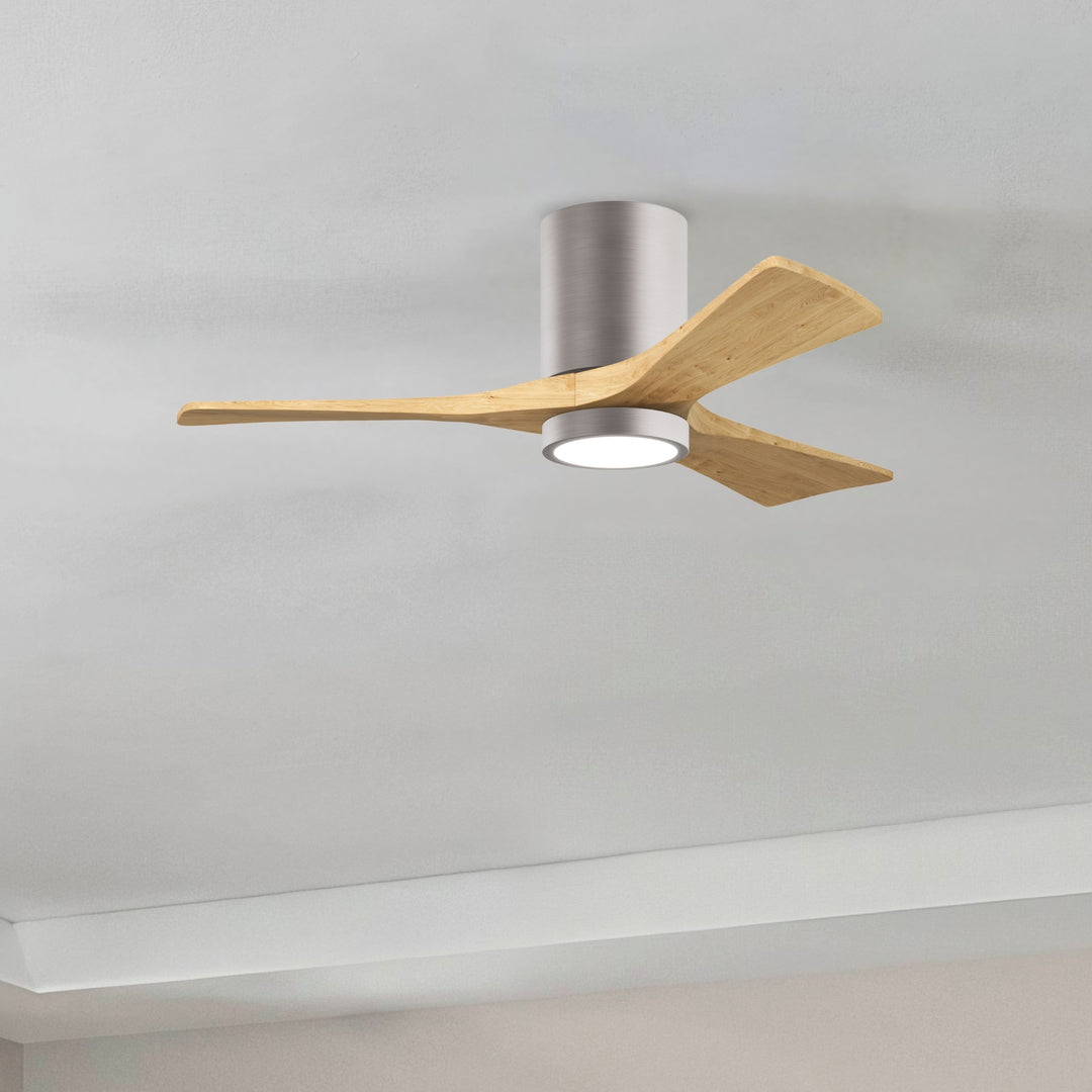 Matthews Fan Company Irene-3HLK 42" Flush Mounted Ceiling Fan with LED Light Kit