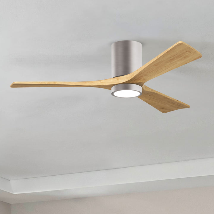 Matthews Fan Company Irene-3HLK 52" Flush Mounted Ceiling Fan with LED Light Kit