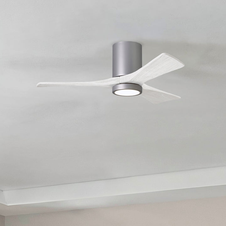 Matthews Fan Company Irene-3HLK 42" Flush Mounted Ceiling Fan with LED Light Kit