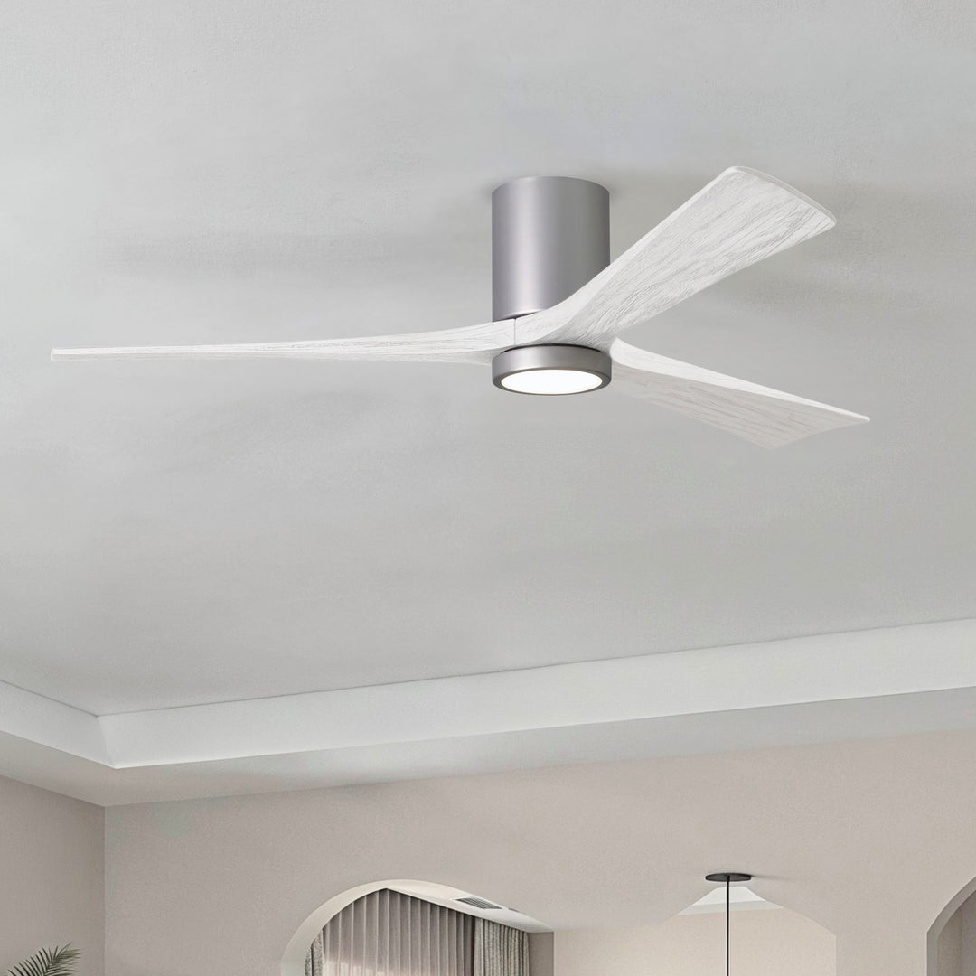 Matthews Fan Company Irene-3HLK 60" Flush Mounted Ceiling Fan with LED Light Kit