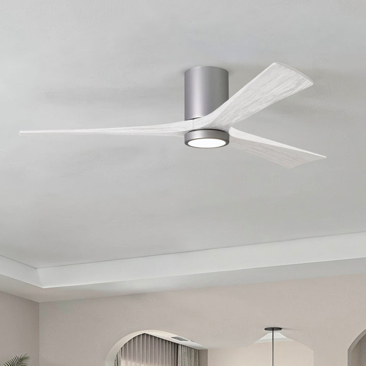Matthews Fan Company Irene-3HLK 60" Flush Mounted Ceiling Fan with LED Light Kit