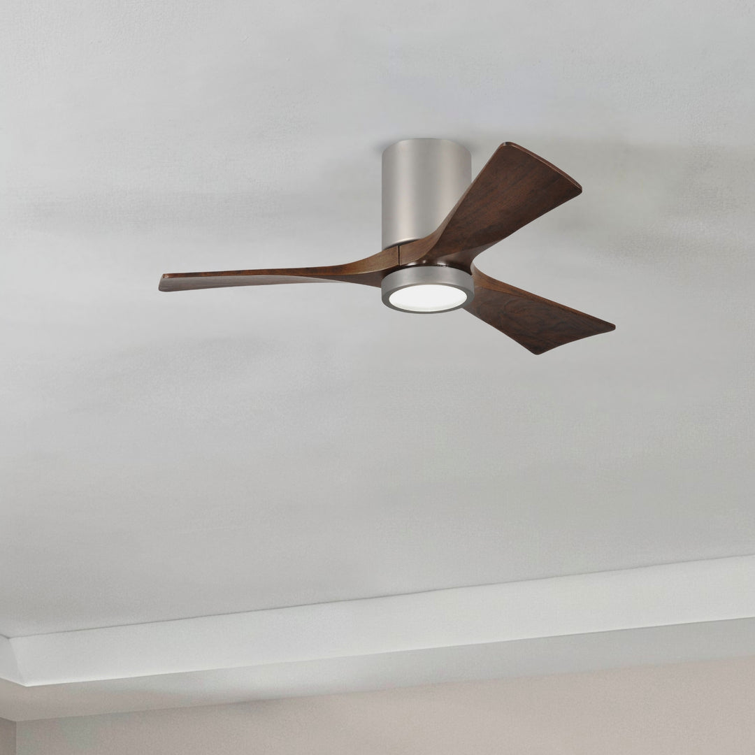Matthews Fan Company Irene-3HLK 42" Flush Mounted Ceiling Fan with LED Light Kit