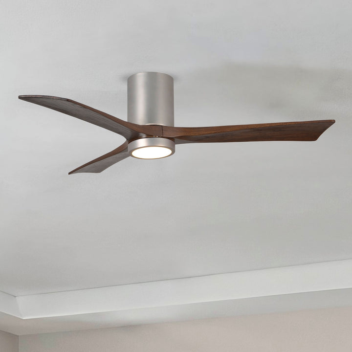 Matthews Fan Company Irene-3HLK 52" Flush Mounted Ceiling Fan with LED Light Kit
