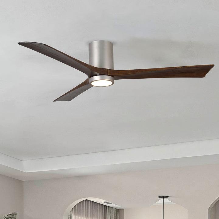Matthews Fan Company Irene-3HLK 60" Flush Mounted Ceiling Fan with LED Light Kit