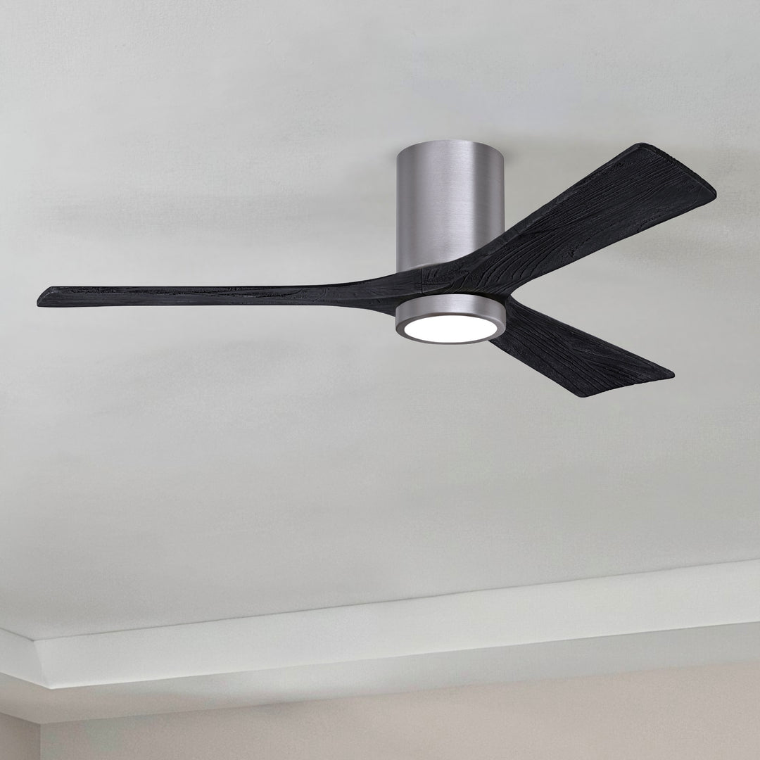Matthews Fan Company Irene-3HLK 52" Flush Mounted Ceiling Fan with LED Light Kit
