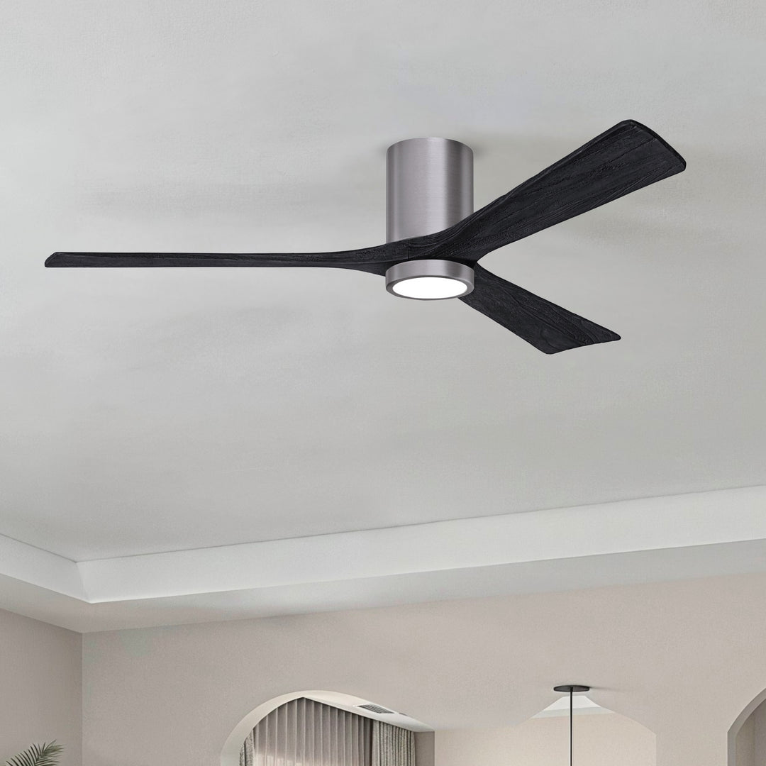 Matthews Fan Company Irene-3HLK 60" Flush Mounted Ceiling Fan with LED Light Kit
