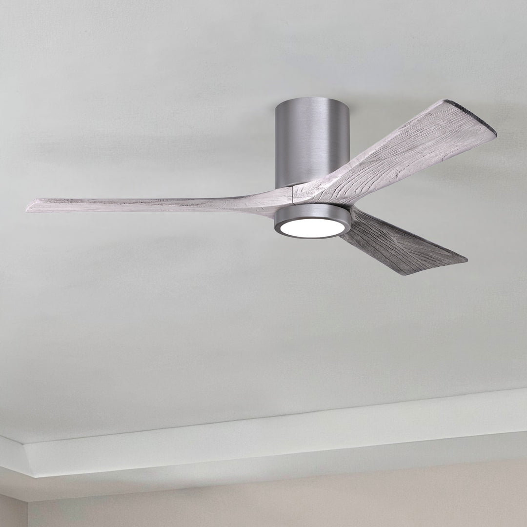 Matthews Fan Company Irene-3HLK 52" Flush Mounted Ceiling Fan with LED Light Kit