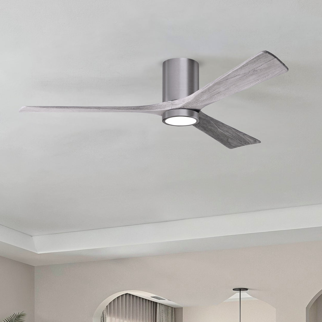 Matthews Fan Company Irene-3HLK 60" Flush Mounted Ceiling Fan with LED Light Kit