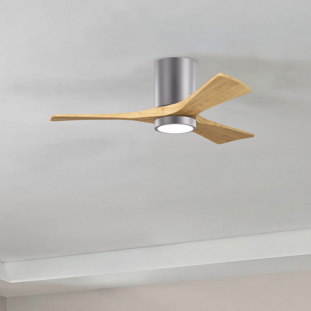 Matthews Fan Company Irene-3HLK 42" Flush Mounted Ceiling Fan with LED Light Kit