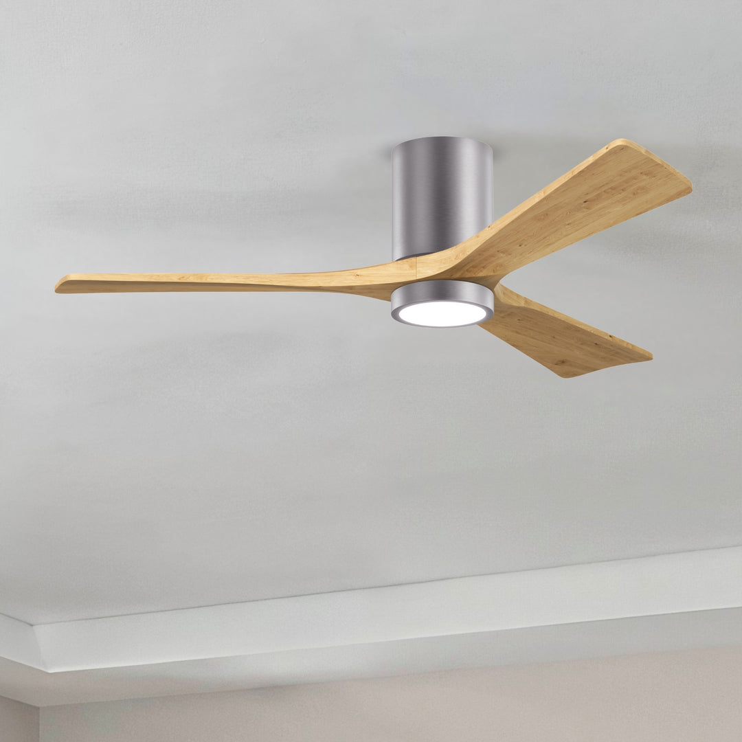 Matthews Fan Company Irene-3HLK 52" Flush Mounted Ceiling Fan with LED Light Kit