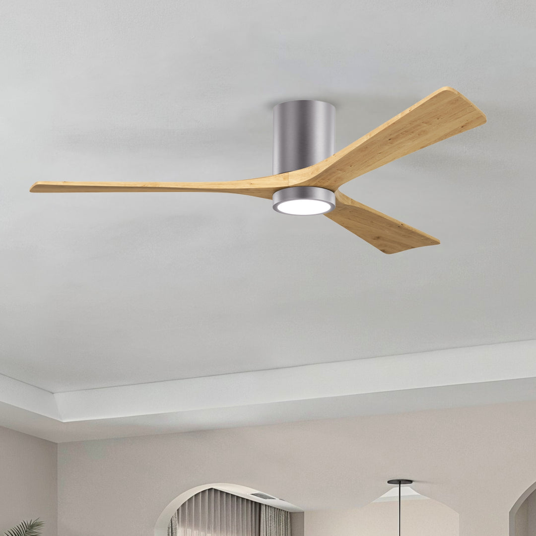 Matthews Fan Company Irene-3HLK 60" Flush Mounted Ceiling Fan with LED Light Kit