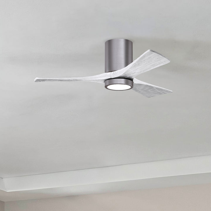 Matthews Fan Company Irene-3HLK 42" Flush Mounted Ceiling Fan with LED Light Kit