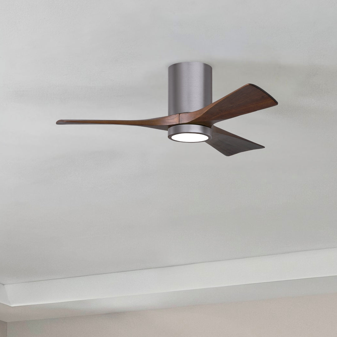 Matthews Fan Company Irene-3HLK 42" Flush Mounted Ceiling Fan with LED Light Kit