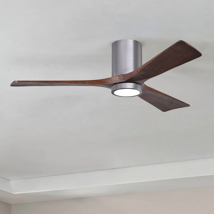 Matthews Fan Company Irene-3HLK 52" Flush Mounted Ceiling Fan with LED Light Kit