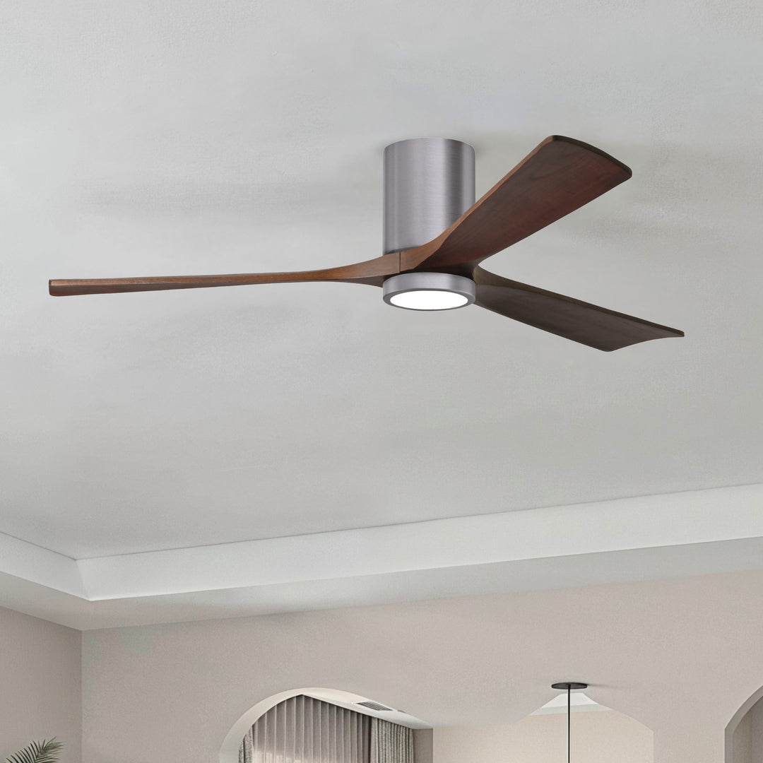 Matthews Fan Company Irene-3HLK 60" Flush Mounted Ceiling Fan with LED Light Kit