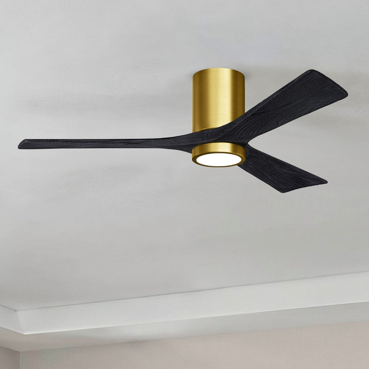 Matthews Fan Company Irene-3HLK 52" Flush Mounted Ceiling Fan with LED Light Kit