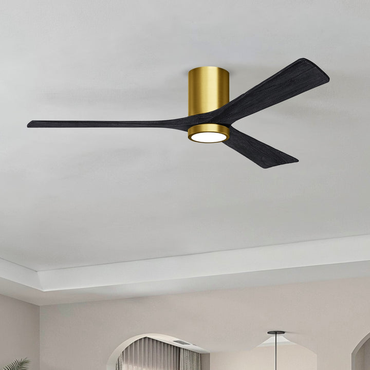 Matthews Fan Company Irene-3HLK 60" Flush Mounted Ceiling Fan with LED Light Kit