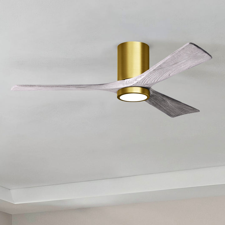 Matthews Fan Company Irene-3HLK 52" Flush Mounted Ceiling Fan with LED Light Kit