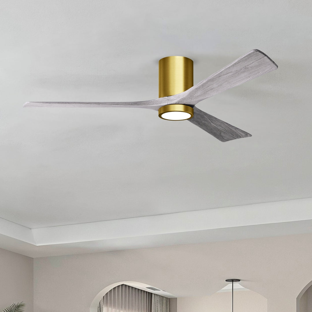 Matthews Fan Company Irene-3HLK 60" Flush Mounted Ceiling Fan with LED Light Kit
