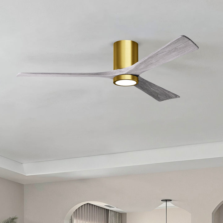 Matthews Fan Company Irene-3HLK 60" Flush Mounted Ceiling Fan with LED Light Kit