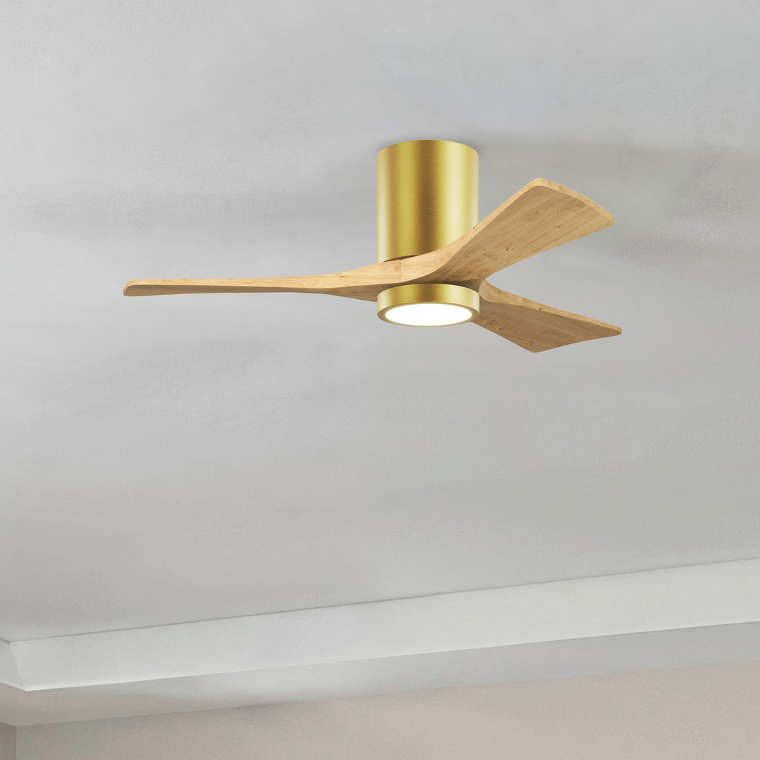 Matthews Fan Company Irene-3HLK 42" Flush Mounted Ceiling Fan with LED Light Kit