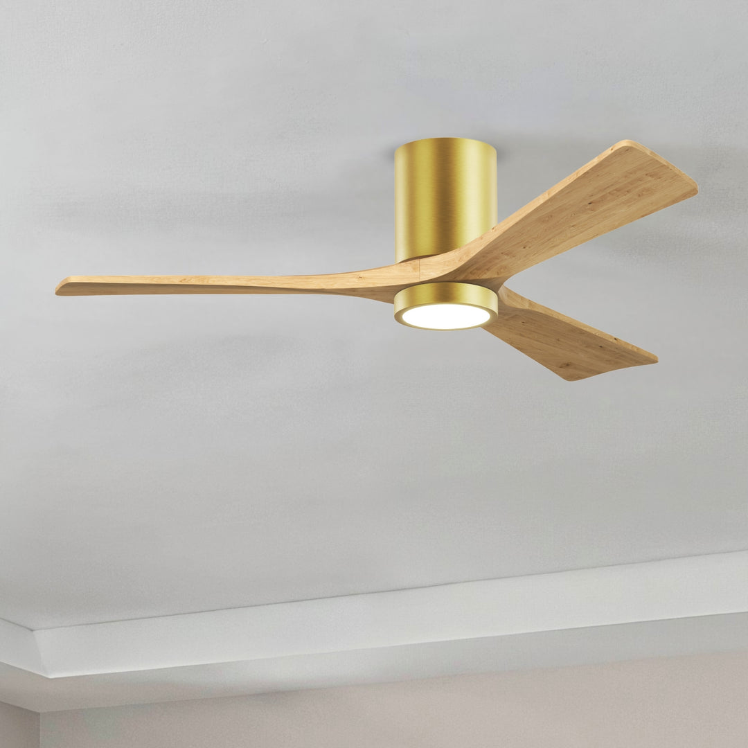 Matthews Fan Company Irene-3HLK 52" Flush Mounted Ceiling Fan with LED Light Kit