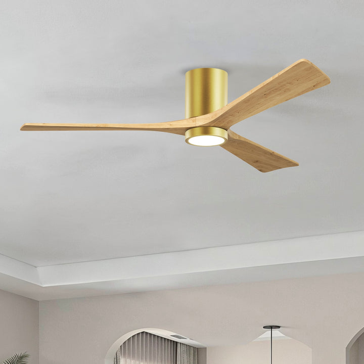 Matthews Fan Company Irene-3HLK 60" Flush Mounted Ceiling Fan with LED Light Kit