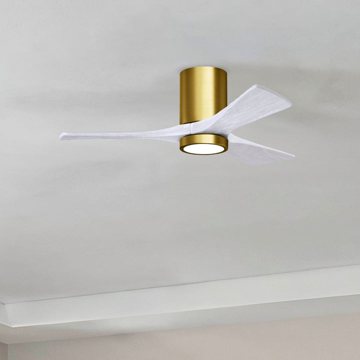 Matthews Fan Company Irene-3HLK 42" Flush Mounted Ceiling Fan with LED Light Kit
