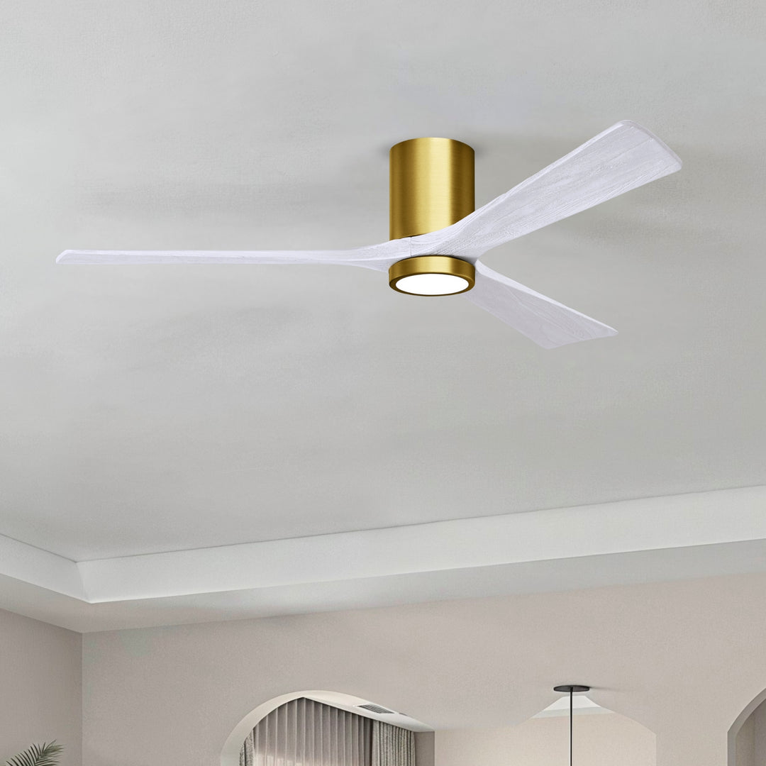 Matthews Fan Company Irene-3HLK 60" Flush Mounted Ceiling Fan with LED Light Kit