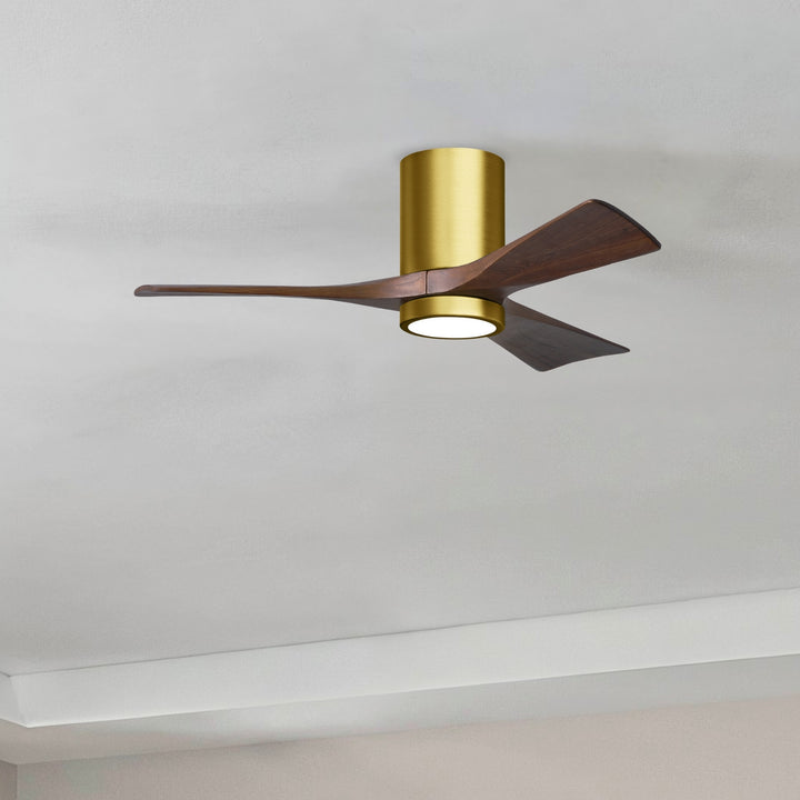 Matthews Fan Company Irene-3HLK 42" Flush Mounted Ceiling Fan with LED Light Kit