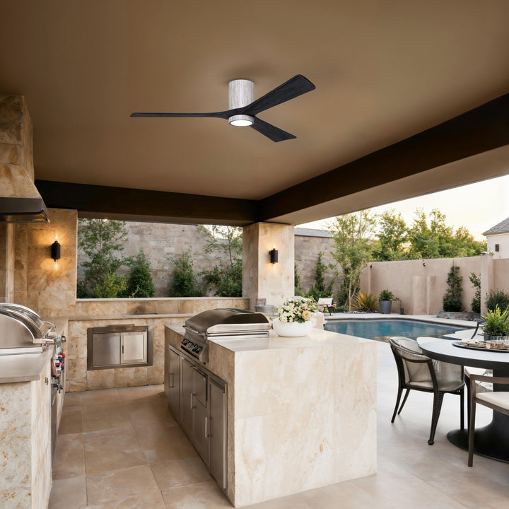 Matthews Fan Company Irene-3HLK 60" Flush Mounted Ceiling Fan with LED Light Kit