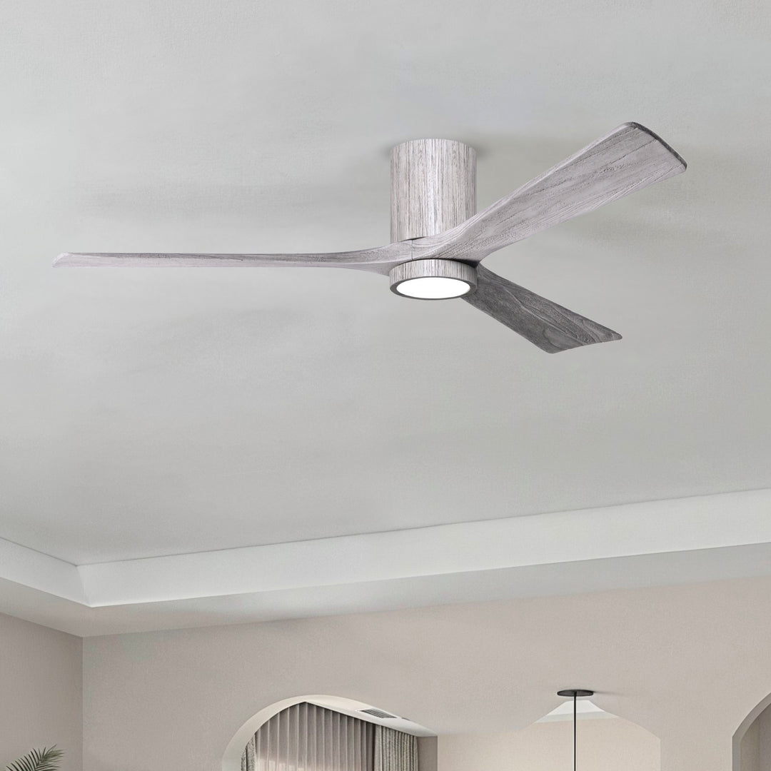Matthews Fan Company Irene-3HLK 60" Flush Mounted Ceiling Fan with LED Light Kit
