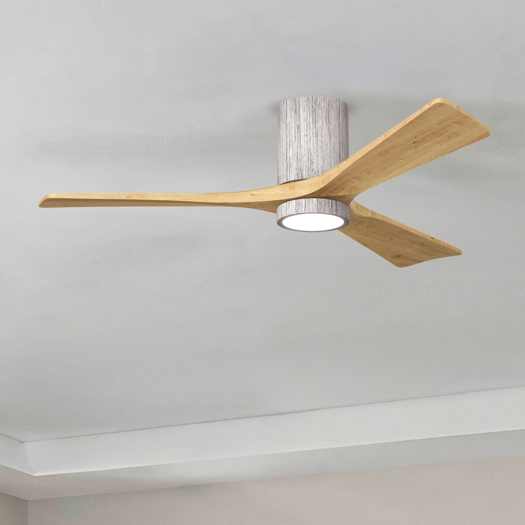 Matthews Fan Company Irene-3HLK 52" Flush Mounted Ceiling Fan with LED Light Kit