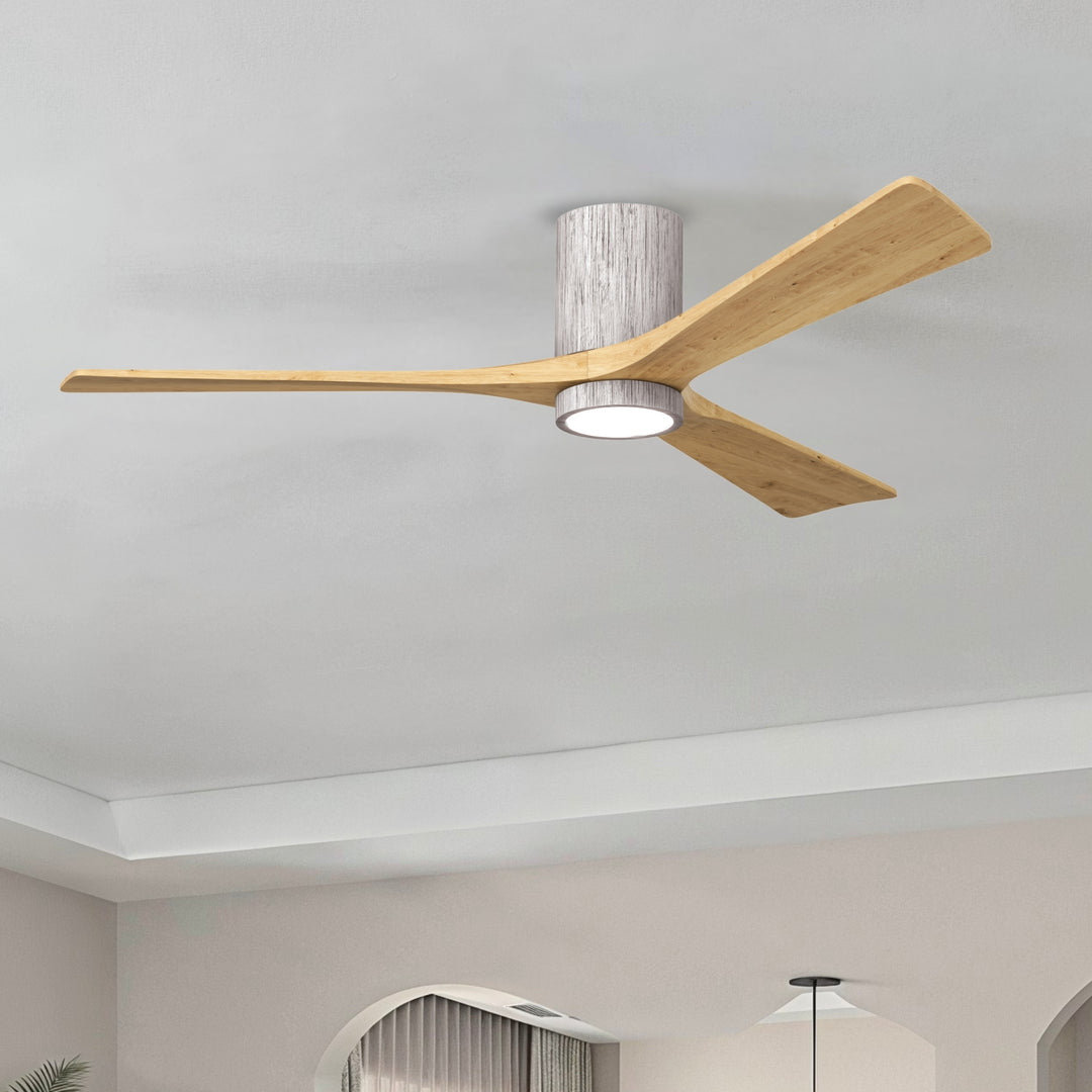 Matthews Fan Company Irene-3HLK 60" Flush Mounted Ceiling Fan with LED Light Kit