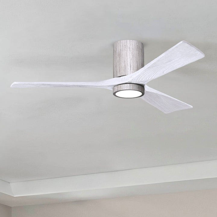 Matthews Fan Company Irene-3HLK 52" Flush Mounted Ceiling Fan with LED Light Kit