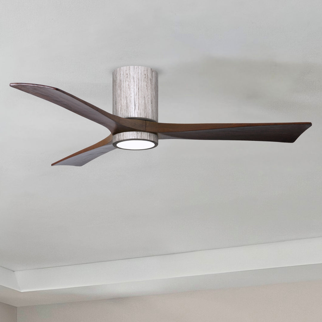 Matthews Fan Company Irene-3HLK 52" Flush Mounted Ceiling Fan with LED Light Kit